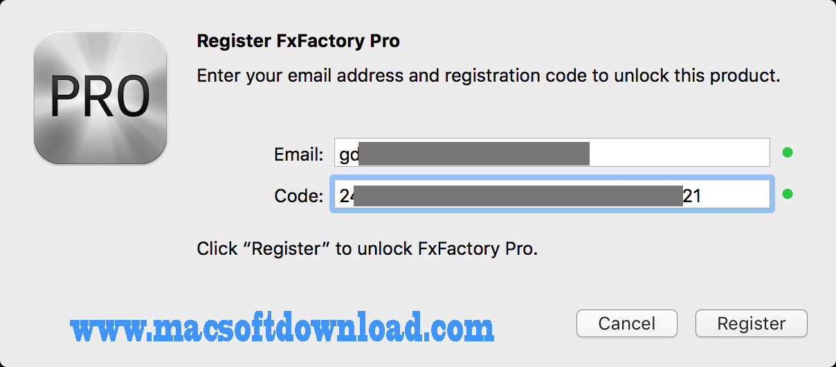 fxfactory pro keygen mac